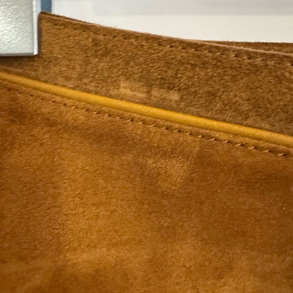 Tom Ford Camel Suede Mini Skort with Gold Double Buckle - Picture 3 of 16